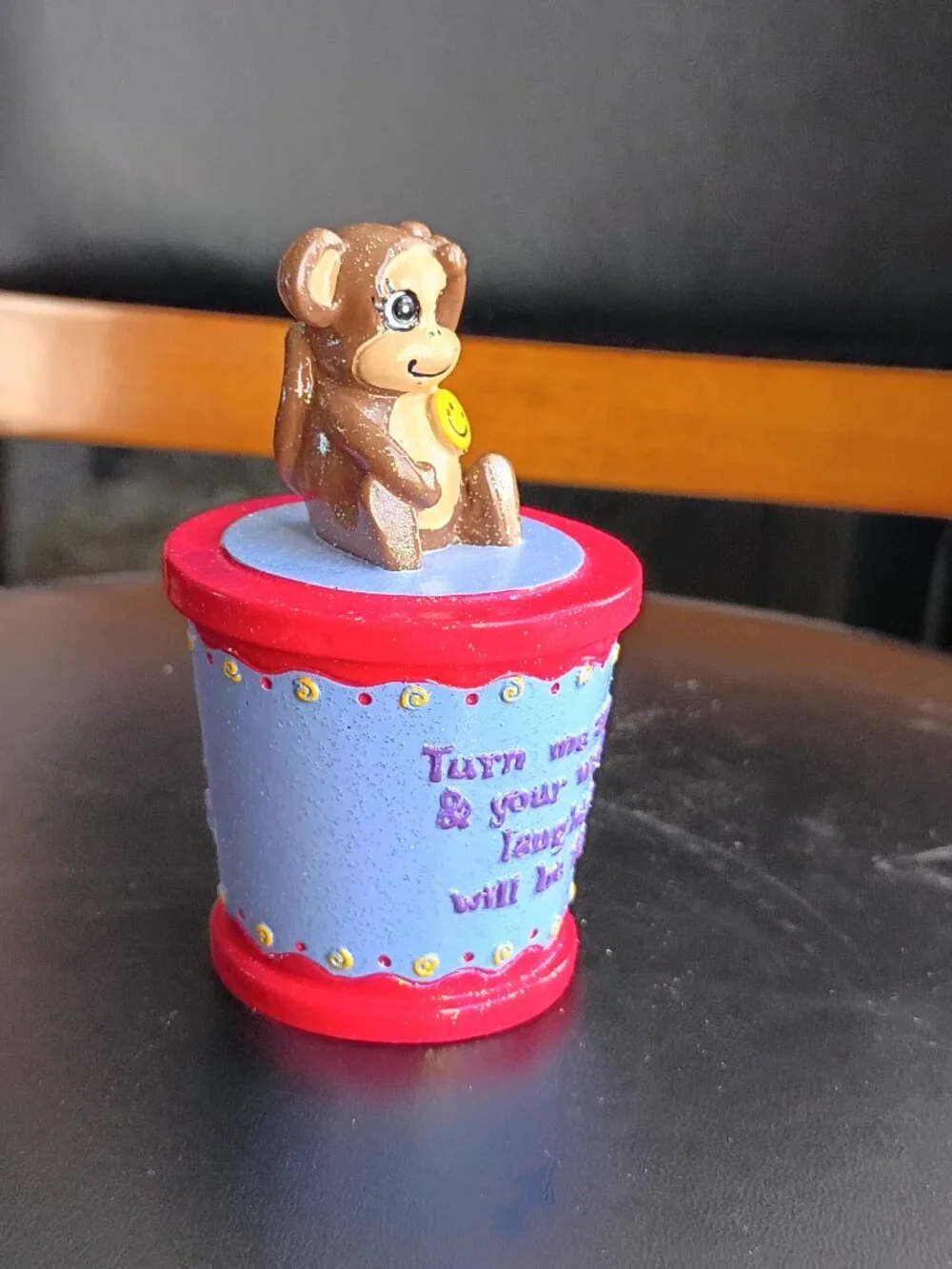 Claire’s Wish Friend Trinket Box — Monkey, VTG 2003